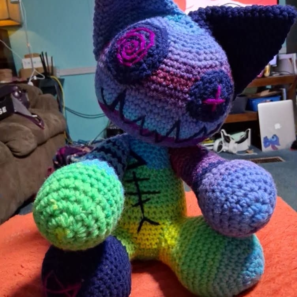 Colorful Amigurumi Monster Doll